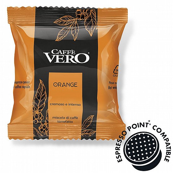 קפסולות קפה למכונות Espresso Point מארז 30 יח׳ CAFFE VERO ORANGE קפסולות קפה למכונות Espresso Point מארז 30 יח׳ CAFFE VERO ORANGE