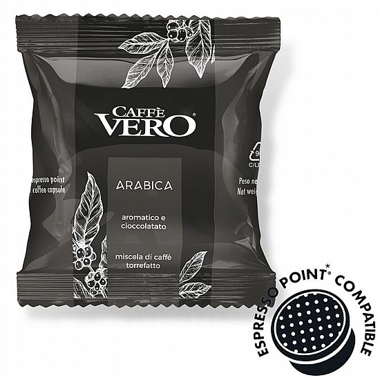 קפסולות קפה למכונות Espresso Point מארז 30 יח׳ CAFFE VERO ARABICA קפסולות קפה למכונות Espresso Point מארז 30 יח׳ CAFFE VERO ARABICA