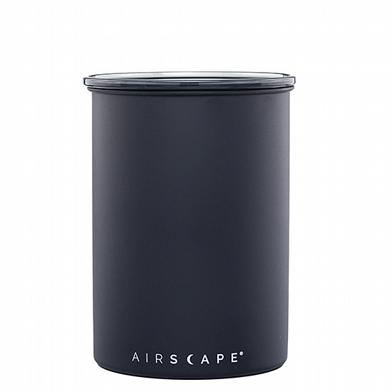 מיכל אחסון לפולי קפה אטום Airscape שחור מט 500 גרם מיכל אחסון לפולי קפה אטום Airscape שחור מט 500 גרם
