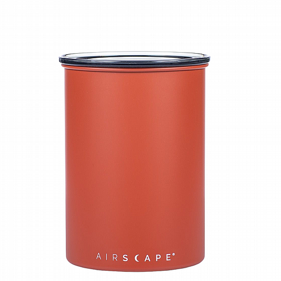 מיכל אחסון לפולי קפה אטום Airscape אדום מט 500 גרם מיכל אחסון לפולי קפה אטום Airscape אדום מט 500 גרם
