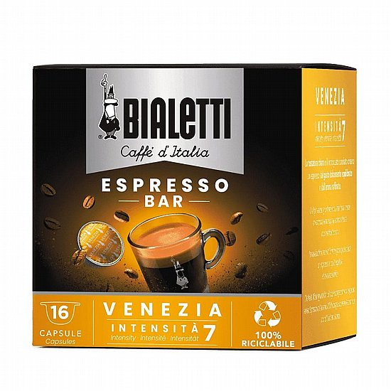 קפסולות קפה Bialetti Venezia למכונות קפסולות ביאלטי 16 יחידות קפסולות קפה Bialetti Venezia למכונות קפסולות ביאלטי 16 יחידות