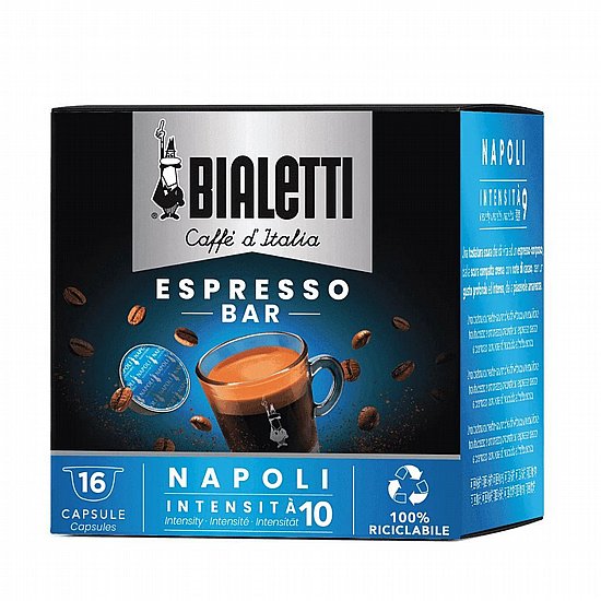 קפסולות קפה Bialetti Napoli למכונות קפסולות ביאלטי 16 יחידות קפסולות קפה Bialetti Napoli למכונות קפסולות ביאלטי 16 יחידות