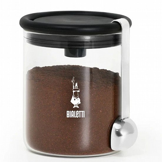 מיכל זכוכית לאחסון קפה Bialetti Barattolo עם אטימה כפולה - קיבולת 250 גרם מיכל זכוכית לאחסון קפה Bialetti Barattolo עם אטימה כפולה - קיבולת 250 גרם