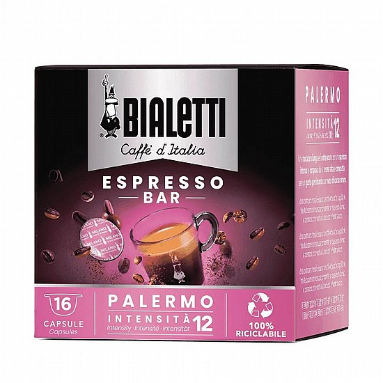 קפסולות קפה Bialetti Palermo למכונות קפסולות ביאלטי 16 יחידות קפסולות קפה Bialetti Palermo למכונות קפסולות ביאלטי 16 יחידות