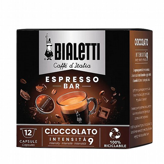 קפסולות קפה Bialetti Cioccolato למכונות קפסולות ביאלטי בטעם שוקולד 12 יחידות קפסולות קפה Bialetti Cioccolato למכונות קפסולות ביאלטי בטעם שוקולד 12 יחידות