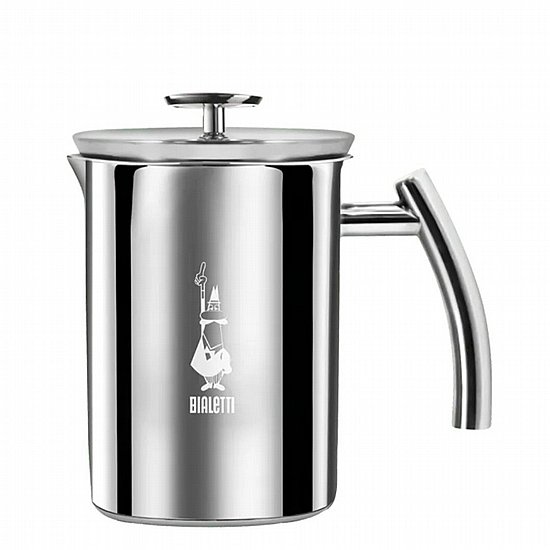 מקציף חלב ידני נירוסטה Bialetti ל-6 כוסות - מתאים לאינדוקציה מקציף חלב ידני נירוסטה Bialetti ל-6 כוסות - מתאים לאינדוקציה