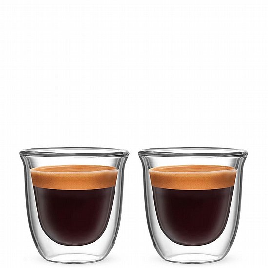 סט 2 כוסות אספרסו זכוכית דופן כפולה Bialetti Firenze 80 מ״ל סט 2 כוסות אספרסו זכוכית דופן כפולה Bialetti Firenze 80 מ״ל