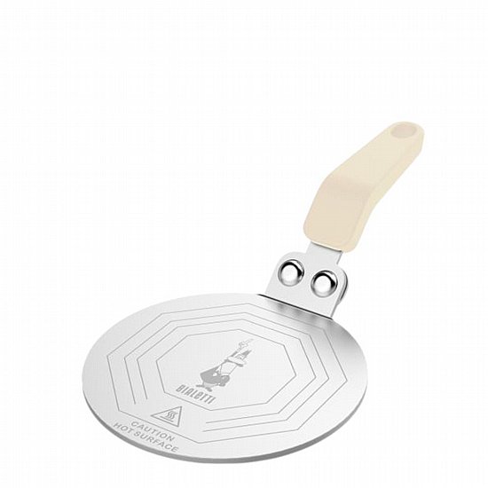 מתאם אינדוקציה למקינטות Bialetti Exclusive בצבע קרם 13 ס״מ מתאם אינדוקציה למקינטות Bialetti Exclusive בצבע קרם 13 ס״מ