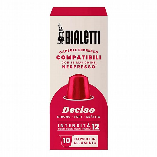 קפסולות קפה Bialetti Deciso תואמות Nespresso 10 יחידות קפסולות קפה Bialetti Deciso תואמות Nespresso 10 יחידות