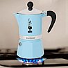 מקינטה Bialetti Moka Rainbow ל-6 כוסות תכלת