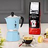 מקינטה Bialetti Moka Rainbow ל-3 כוסות תכלת
