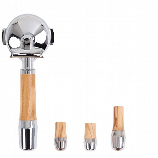 סט פורטפילטר כפול ECM מעץ זית - תואם 58 מ"מ | Lever Valves | E61 סט פורטפילטר כפול ECM מעץ זית - תואם 58 מ"מ | Lever Valves | E61