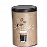 קופסאות פח עגולות 250 גרם בעיצוב קפה - Espresso / Cappuccino / Caffe
