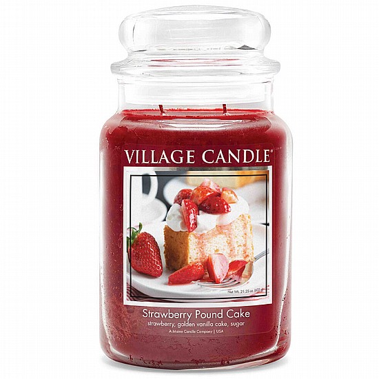 �� ����� ���� Village Candle - Strawberry Pound Cake