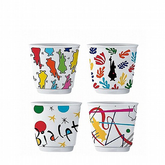 סט 4 כוסות אספרסו פורצלן 90 מ"ל Bialetti Arte סט 4 כוסות אספרסו פורצלן 90 מ"ל Bialetti Arte