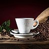 סט 6 כוסות קפוצ'ינו Tulip עם תחתיות 180 מ״ל - CAFFE VERO
