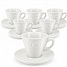 סט 6 כוסות קפוצ'ינו Tulip עם תחתיות 180 מ״ל - CAFF? VERO