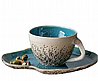 ספל קפוצ'ינו קרמי בעבודת יד 250 מ״ל עם תחתית | Kari Ceramics