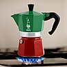 מקינטה 6 כוסות Bialetti Moka Express טריקולור