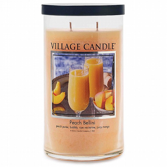 נר ריחני Village Candle Peach Bellini - גודל (L) נר ריחני Village Candle Peach Bellini - גודל (L)