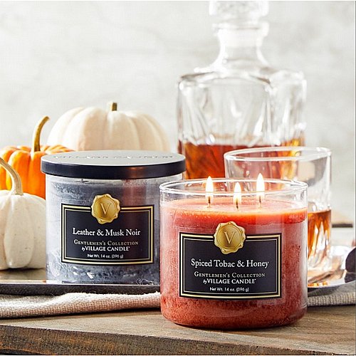 �� ����� Village Candle Leather & Musk Noir - ���� Gentlemen�s Collection