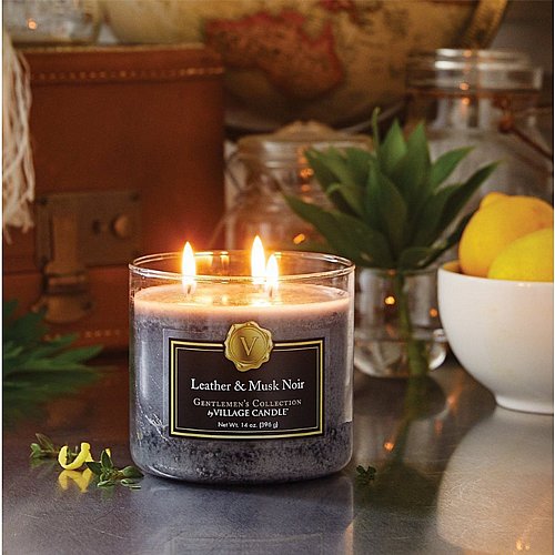 �� ����� Village Candle Leather & Musk Noir - ���� Gentlemen�s Collection