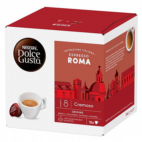 16 קפסולות NESCAFE® Dolce Gusto® Espresso Roma - דולצ'ה גוסטו אספרסו רומא 16 קפסולות NESCAFE® Dolce Gusto® Espresso Roma - דולצ'ה גוסטו אספרסו רומא