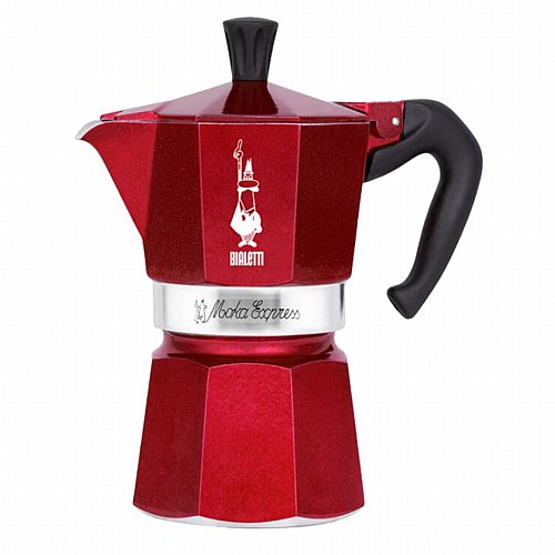 ������ ������ ���� ������ �� ��� - 6 ����� Bialetti Moka Express Red DECO 