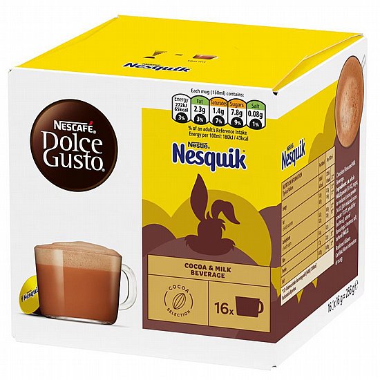 16 קפסולות NESCAFE® Dolce Gusto® Nesquik - דולצ׳ה גוסטו נסקוויק 16 קפסולות NESCAFE® Dolce Gusto® Nesquik - דולצ׳ה גוסטו נסקוויק
