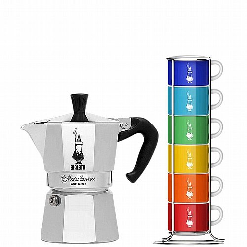 �� ������ 6 ����� - Bialetti Moka Express + ����� ������