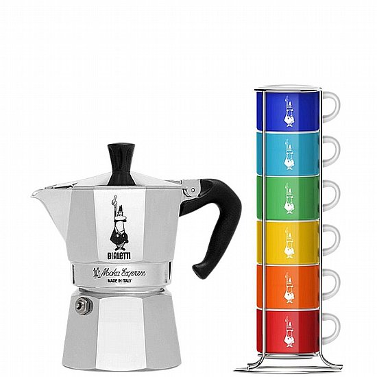 �� ������ 6 ����� - Bialetti Moka Express + ����� ������