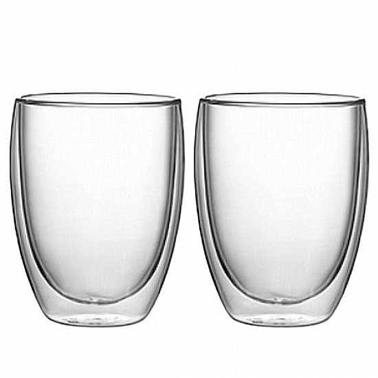 סט 2 כוסות זכוכית דופן כפולה Bialetti Portofino 350 מ״ל סט 2 כוסות זכוכית דופן כפולה Bialetti Portofino 350 מ״ל