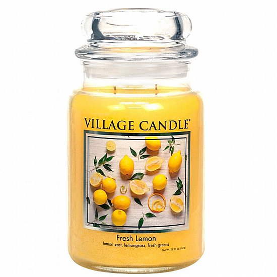 נר ריחני גדול Village Candle - Fresh Lemon נר ריחני גדול Village Candle - Fresh Lemon