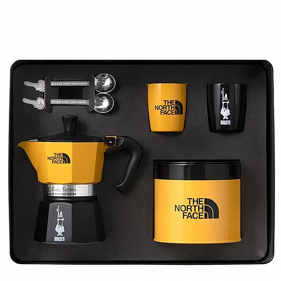 מארז יוקרתי מקינטה Bialetti Moka Express ל-3 כוסות The North Face מארז יוקרתי מקינטה Bialetti Moka Express ל-3 כוסות The North Face