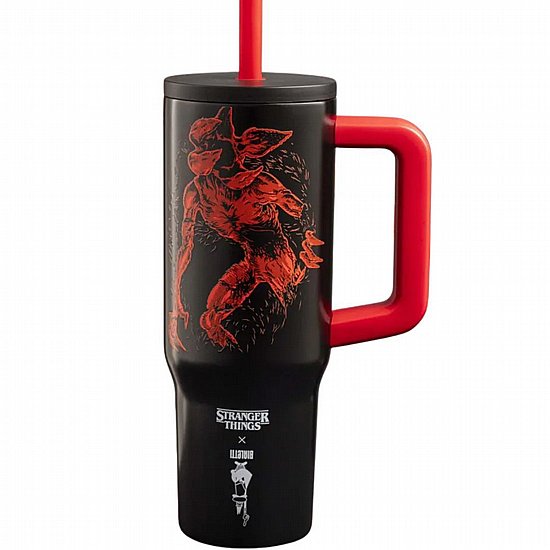 כוס תרמית עם ידית וקש 900 מ"ל Bialetti Stranger Things כוס תרמית עם ידית וקש 900 מ"ל Bialetti Stranger Things