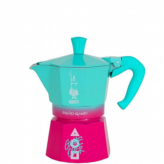 מקינטה Bialetti Moka Express ל-3 כוסות - SQUID GAME מקינטה Bialetti Moka Express ל-3 כוסות - SQUID GAME