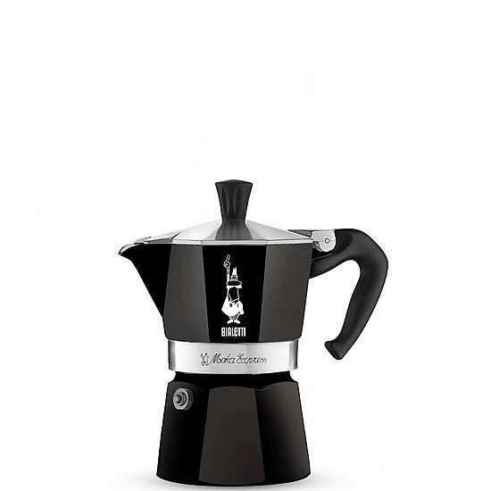 מקינטה 1 כוס Bialetti Moka Express צבע שחור מקינטה 1 כוס Bialetti Moka Express צבע שחור