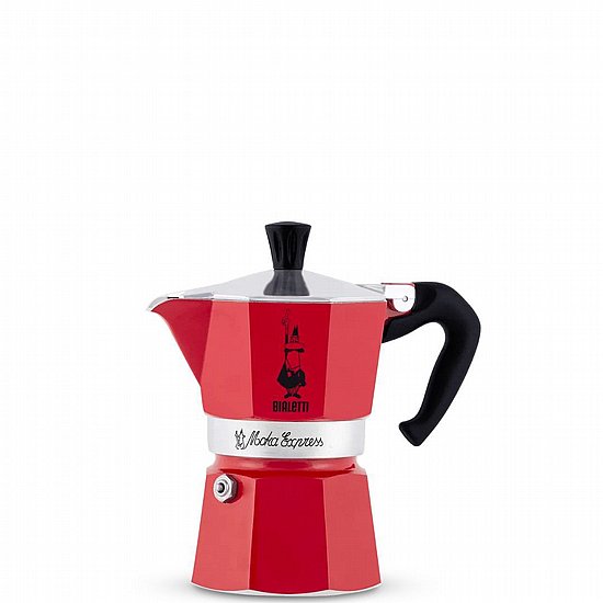 מקינטה 1 כוס Bialetti Moka Express צבע אדום מקינטה 1 כוס Bialetti Moka Express צבע אדום