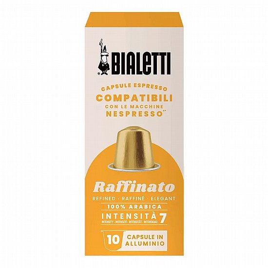 קפסולות קפה Bialetti Raffinato תואמות Nespresso 10 יחידות קפסולות קפה Bialetti Raffinato תואמות Nespresso 10 יחידות