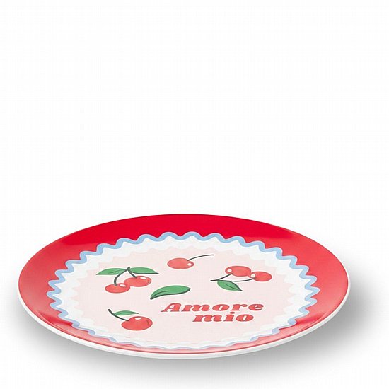 צלחת קינוח Bialetti Mercato Della Frutta Cherries בקוטר 20 ס״מ צלחת קינוח Bialetti Mercato Della Frutta Cherries בקוטר 20 ס״מ