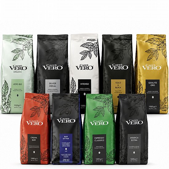 חבילת פולי קפה CAFFE VERO במבצע - 9 ק"ג מהתערובות המבוקשות ביותר חבילת פולי קפה CAFFE VERO במבצע - 9 ק"ג מהתערובות המבוקשות ביותר